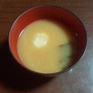 お花畑の花麸の味噌汁(*^^*)